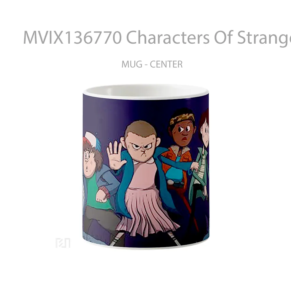 Mug Characters Of Stranger Things Cartoonlike Gelas Keramik Unik