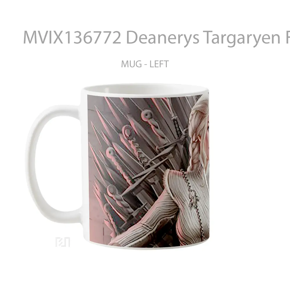 Mug Deanerys Targaryen Fanart Gelas Keramik Unik - All-side / Desain
