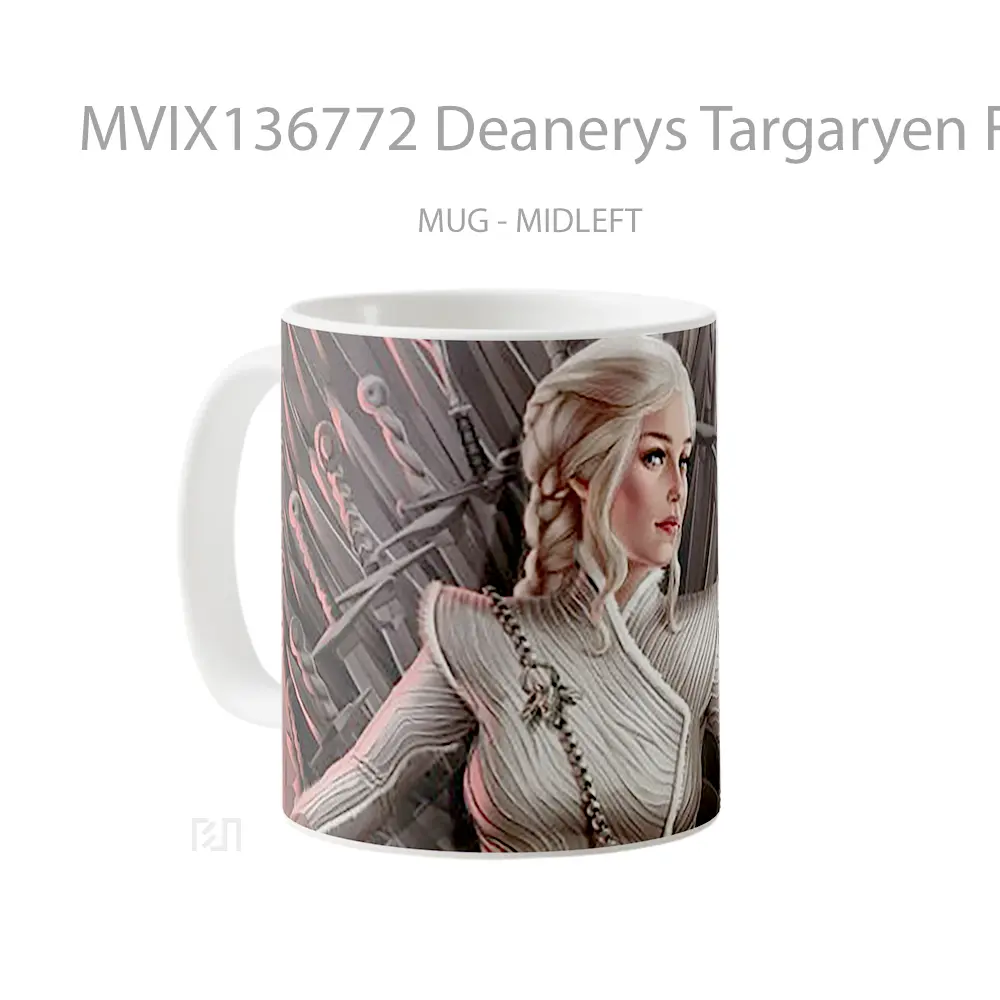 Mug Deanerys Targaryen Fanart Gelas Keramik Unik - All-side / Desain