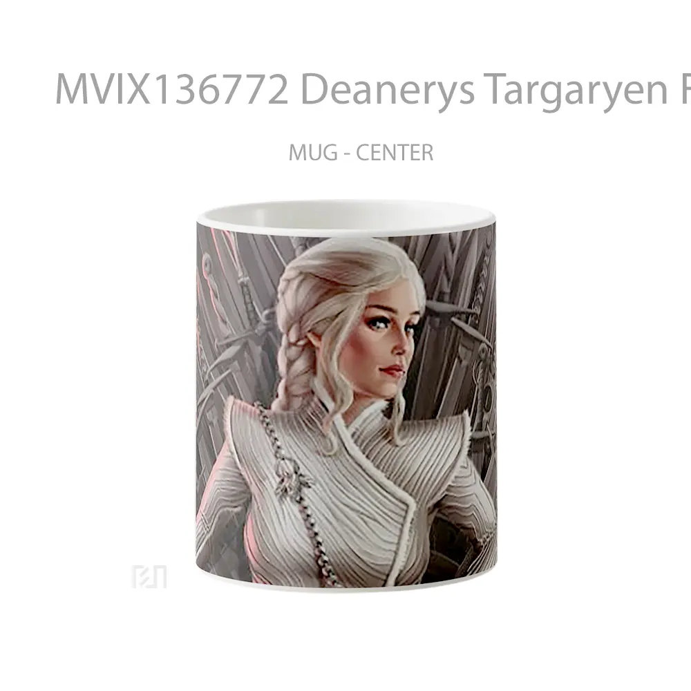 Mug Deanerys Targaryen Fanart Gelas Keramik Unik