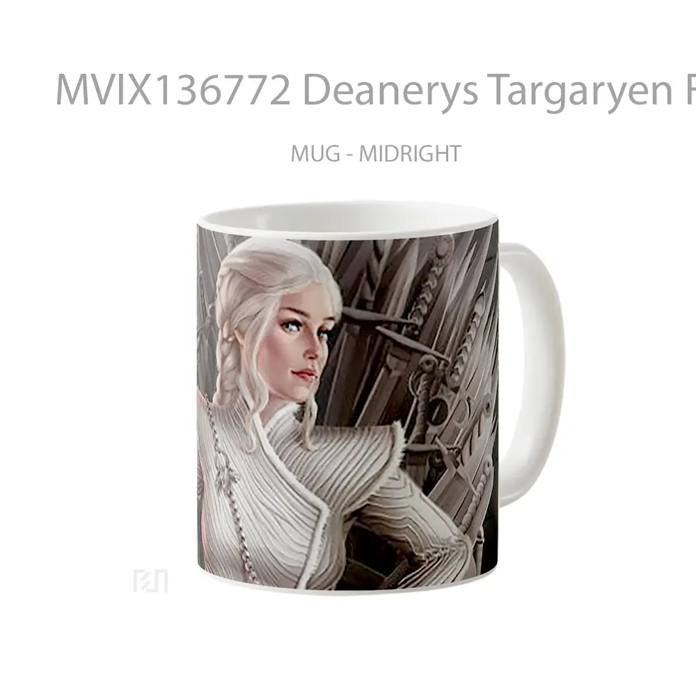 Mug Deanerys Targaryen Fanart Gelas Keramik Unik - All-side / Desain