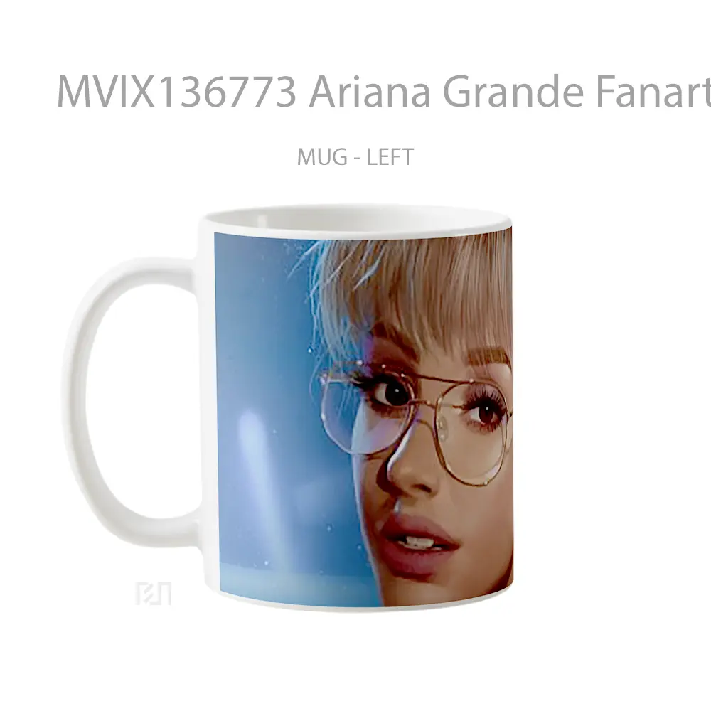 Mug Ariana Grande Fanart Gelas Selebriti - All-side / Desain