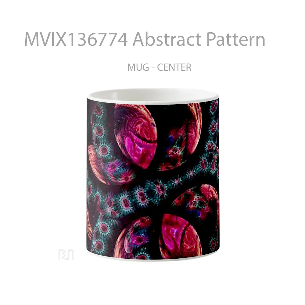Mug Abstract Pattern Gelas Seni Modern