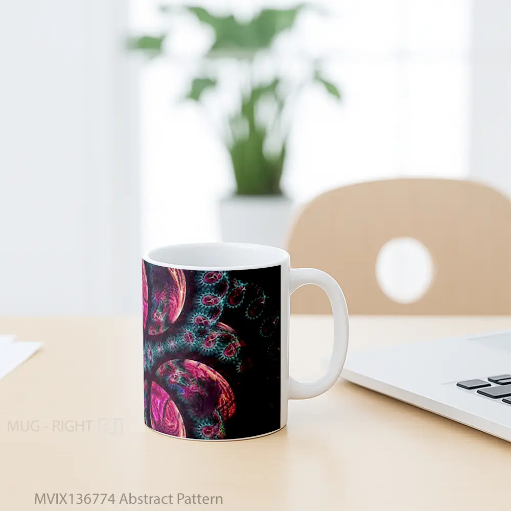 Mug Abstract Pattern Gelas Seni Modern - All-side / Desain