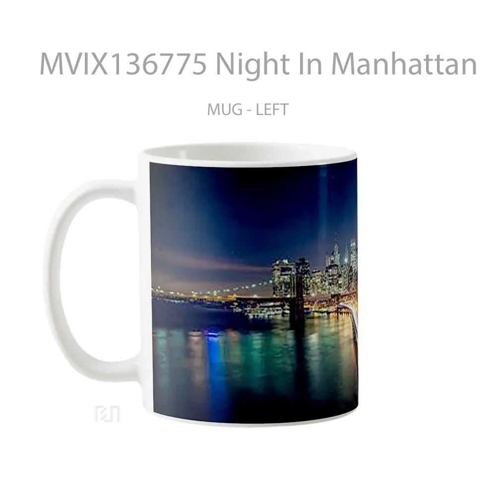 Mug Night In Manhattan Gelas Keramik Unik - All-side / Desain
