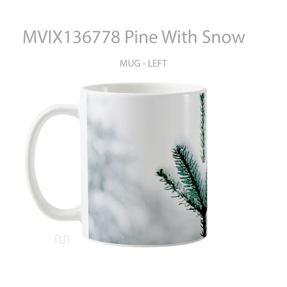 Mug Pine With Snow Gelas Pemandangan Alam - All-side / Desain