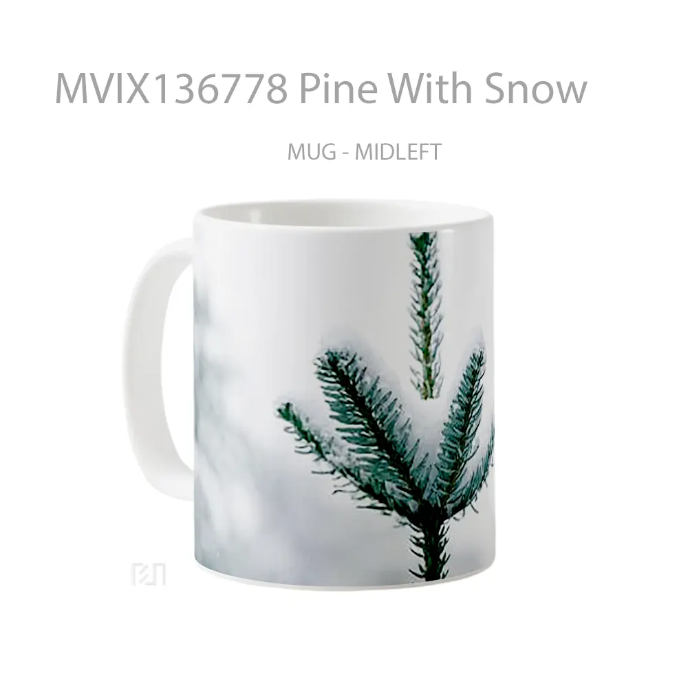 Mug Pine With Snow Gelas Pemandangan Alam - All-side / Desain