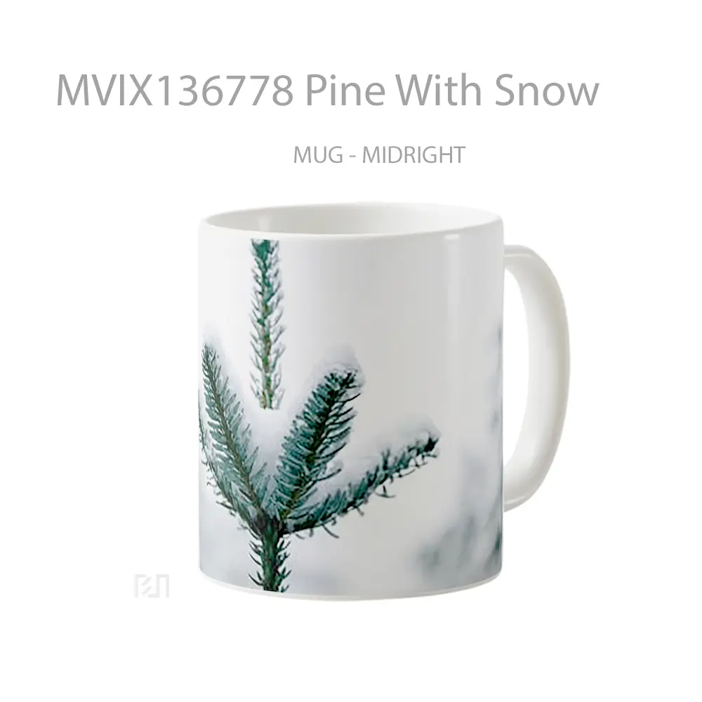 Mug Pine With Snow Gelas Pemandangan Alam - All-side / Desain