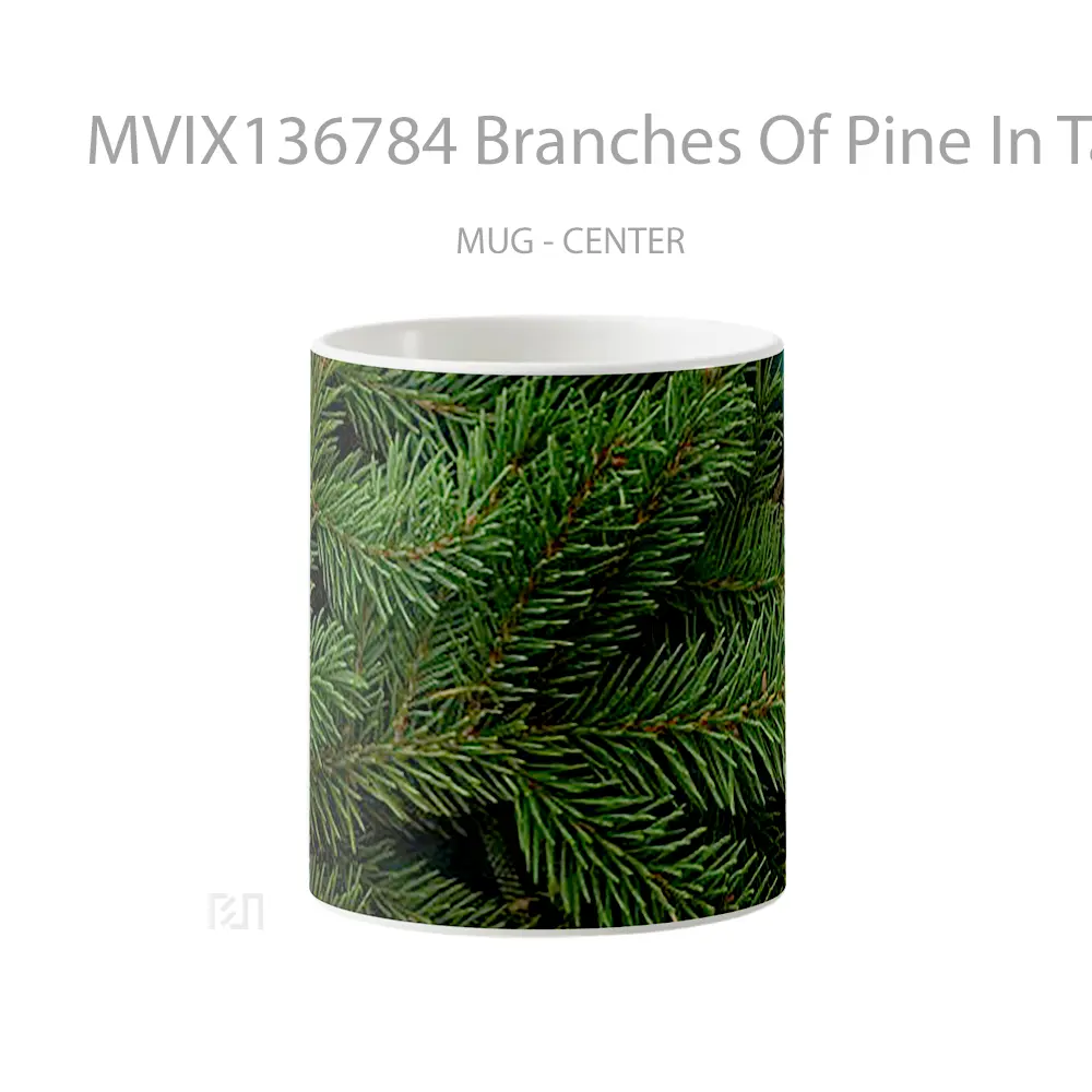Mug Branches Of Pine In Table Gelas Keramik Unik