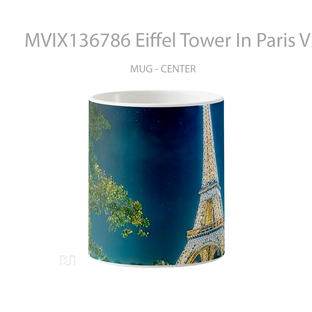 Mug Eiffel Tower In Paris V2 Gelas Keramik Unik