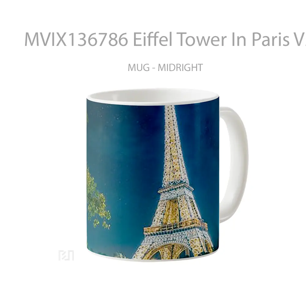 Mug Eiffel Tower In Paris V2 Gelas Keramik Unik - All-side / Desain