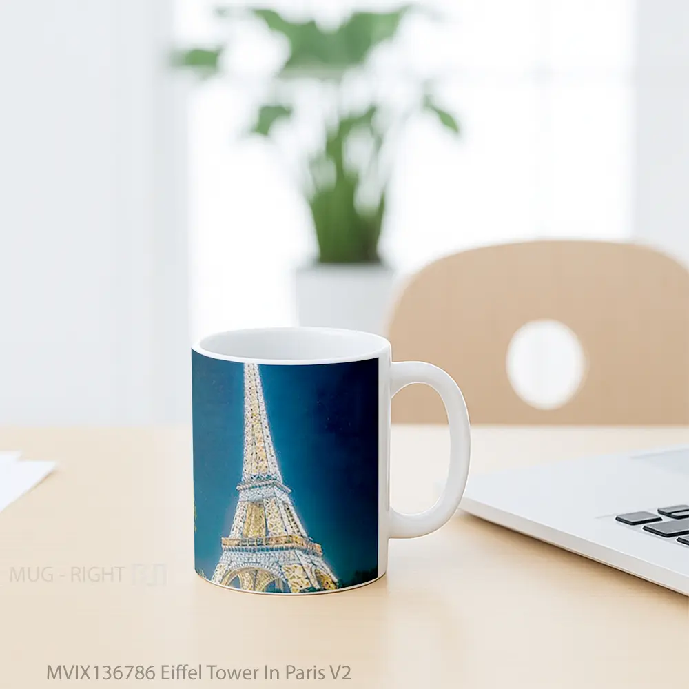 Mug Eiffel Tower In Paris V2 Gelas Keramik Unik - All-side / Desain