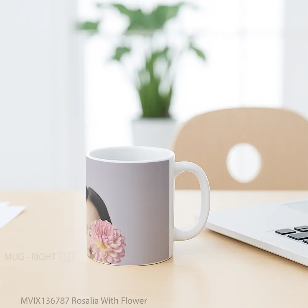 Mug Rosalia With Flower Gelas Pemandangan Alam - All-side / Desain