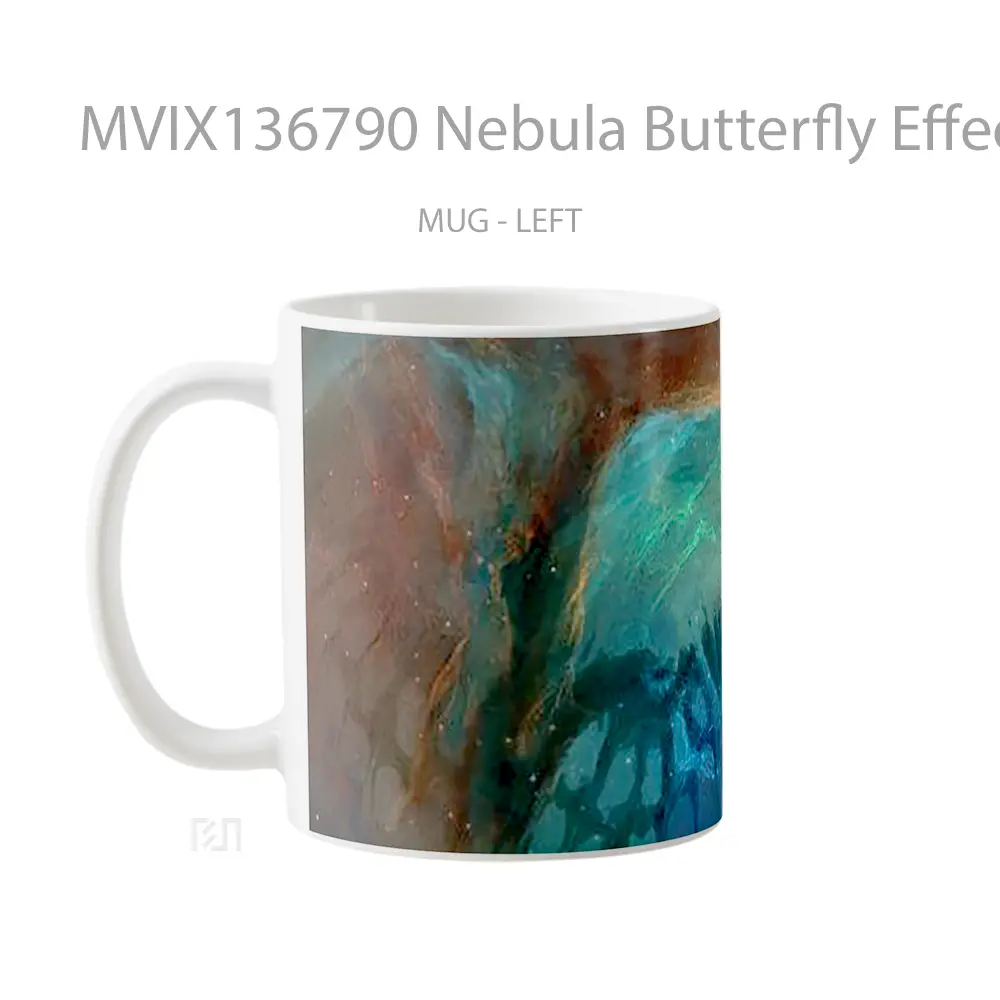 Mug Nebula Butterfly Effect In Space Gelas Hewan Lucu - All-side / Desain