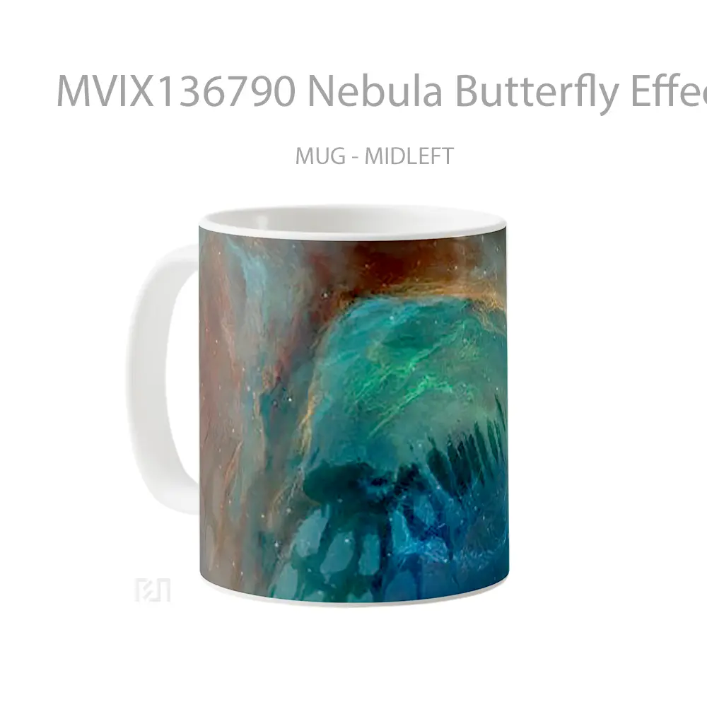 Mug Nebula Butterfly Effect In Space Gelas Hewan Lucu - All-side / Desain