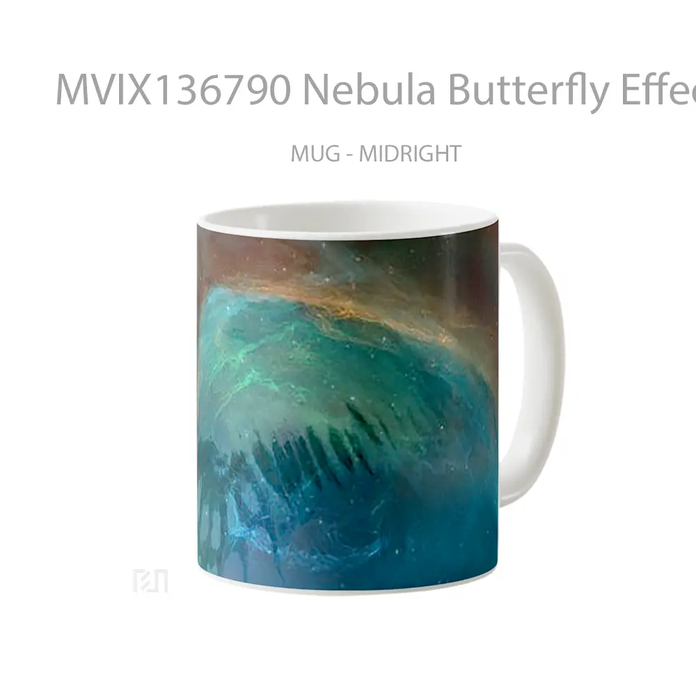 Mug Nebula Butterfly Effect In Space Gelas Hewan Lucu - All-side / Desain