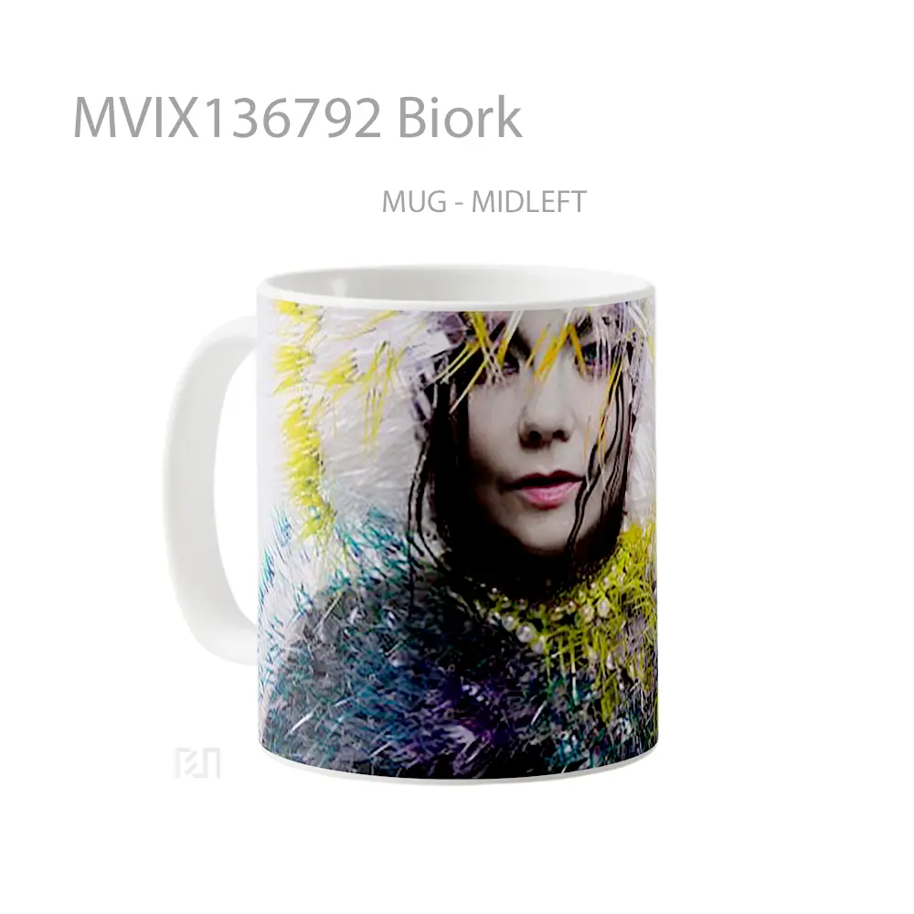 Mug Biork Gelas Keramik Unik - All-side / Desain