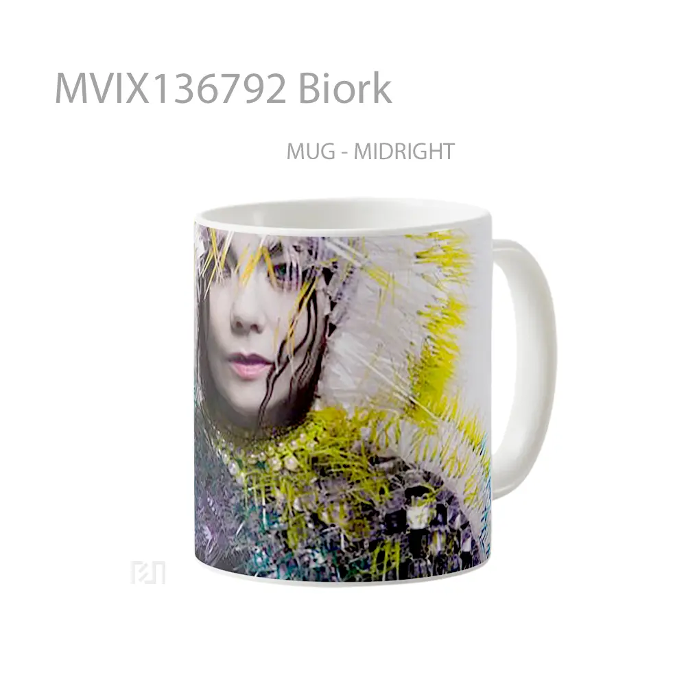 Mug Biork Gelas Keramik Unik - All-side / Desain