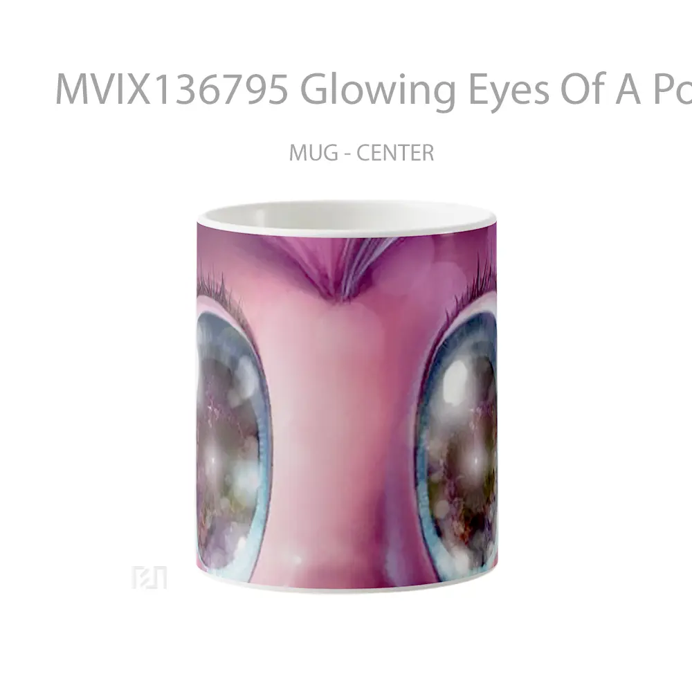 Mug Glowing Eyes Of A Pony Gelas Keramik Unik