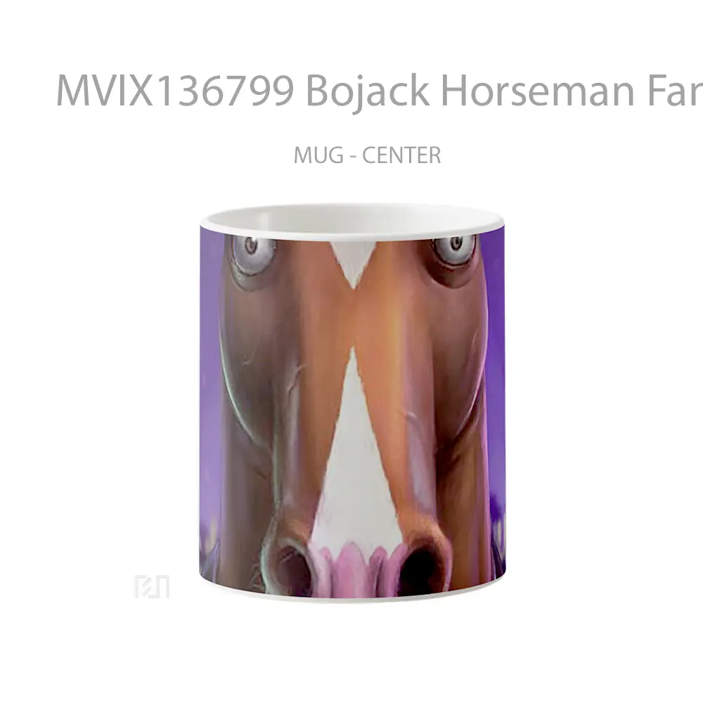Mug Keramik Premium SNI - Mug Bojack Horseman Fanart V1 Gelas Keramik Unik