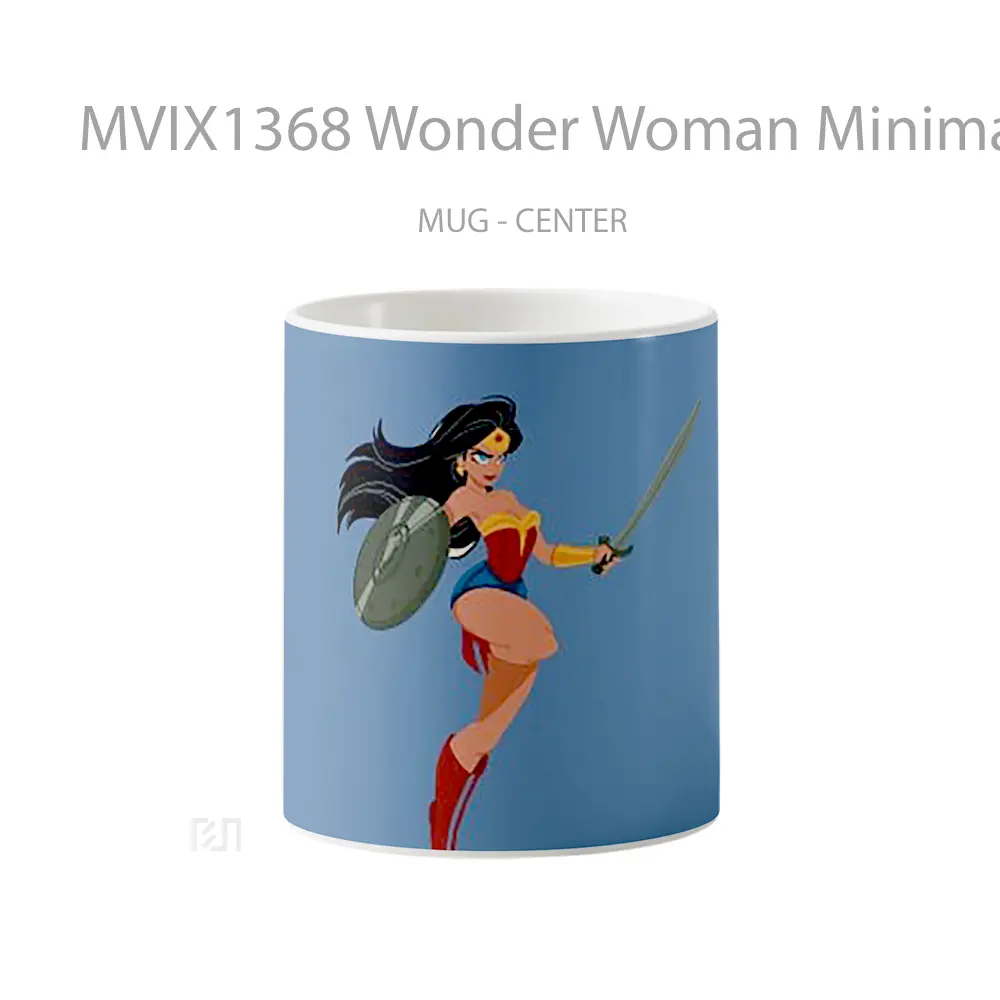 Mug Wonder Woman Minimal Gelas Superhero