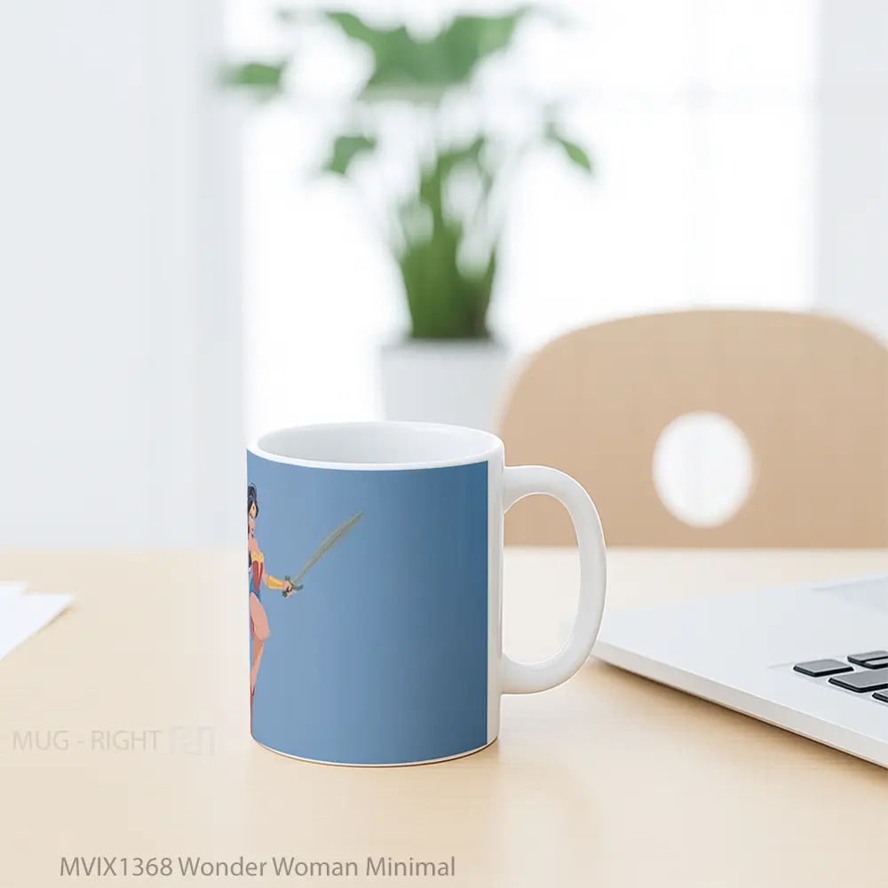 Mug Wonder Woman Minimal Gelas Superhero - All-side / Desain