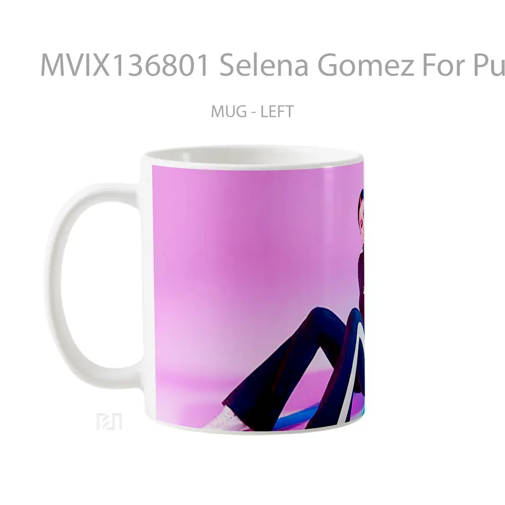 Mug Selena Gomez For Puma Gelas Selebriti - All-side / Desain