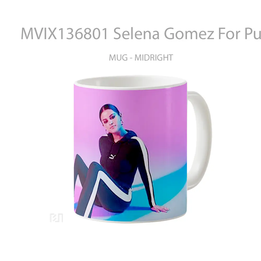 Mug Selena Gomez For Puma Gelas Selebriti - All-side / Desain