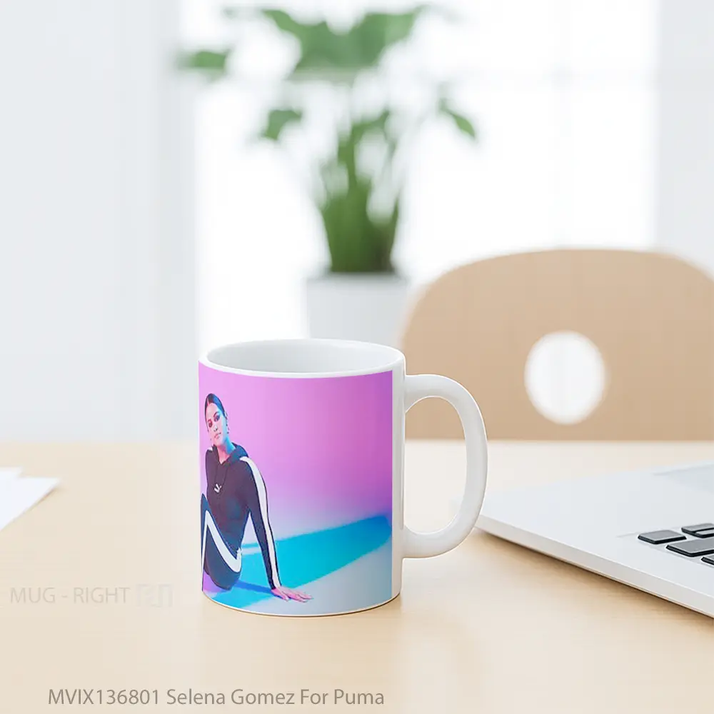 Mug Selena Gomez For Puma Gelas Selebriti - All-side / Desain