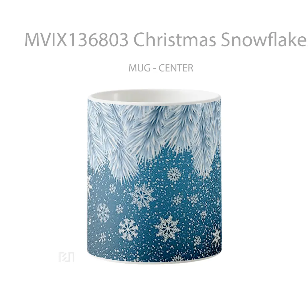 Mug Christmas Snowflakes Gelas Keramik Unik