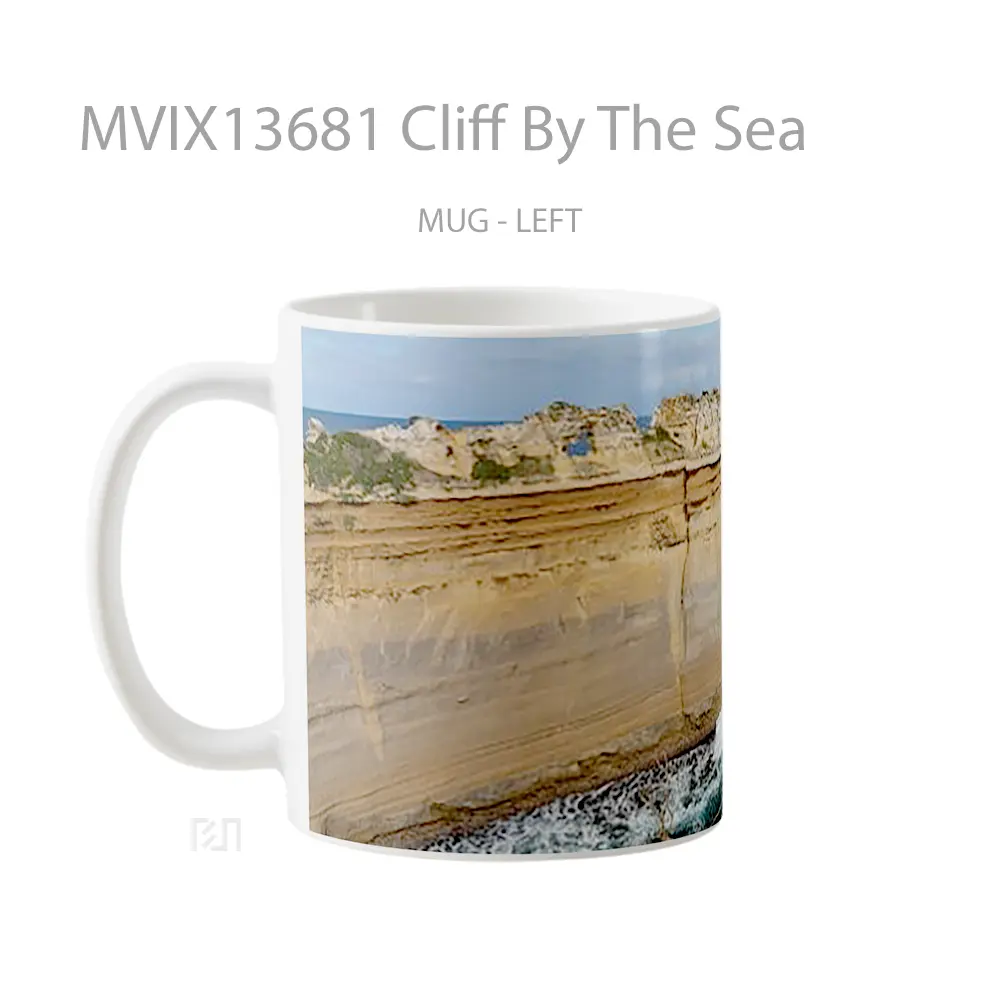 Mug Cliff By The Sea Gelas Pemandangan Alam - All-side / Desain