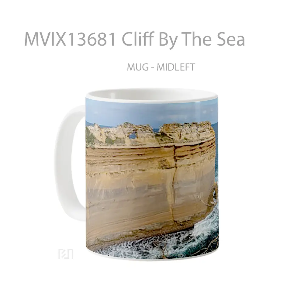 Mug Cliff By The Sea Gelas Pemandangan Alam - All-side / Desain