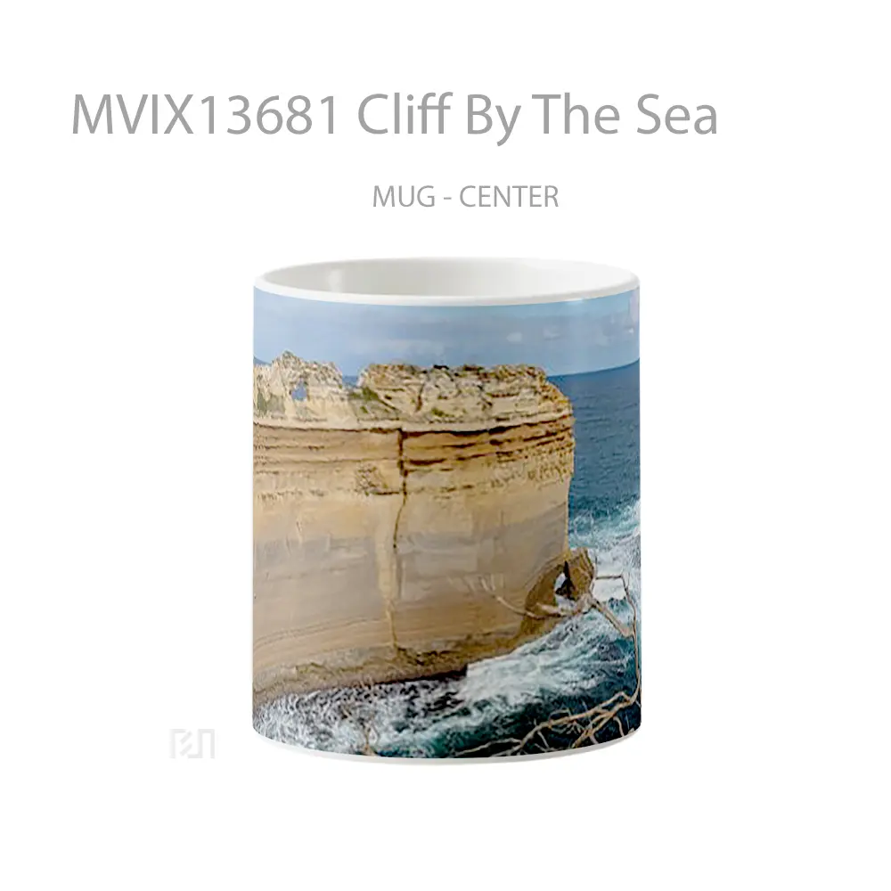 Mug Cliff By The Sea Gelas Pemandangan Alam
