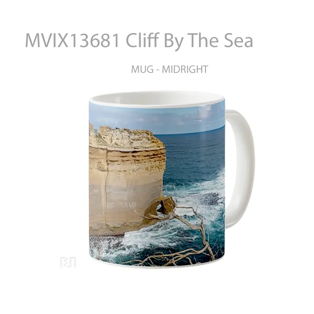 Mug Cliff By The Sea Gelas Pemandangan Alam - All-side / Desain