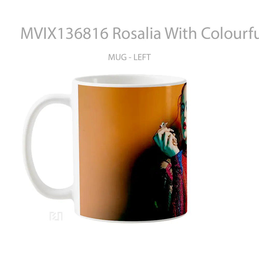 Mug Rosalia With Colourful Clothes Gelas Keramik Unik - All-side / Desain