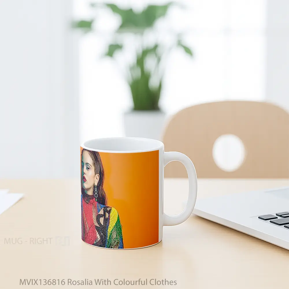 Mug Rosalia With Colourful Clothes Gelas Keramik Unik - All-side / Desain