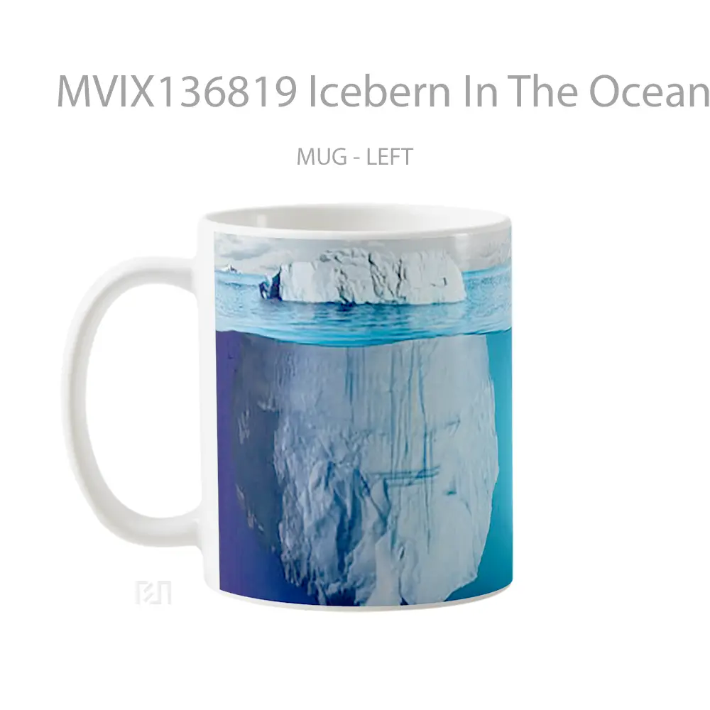 Mug Icebern In The Ocean Gelas Pemandangan Alam - All-side / Desain