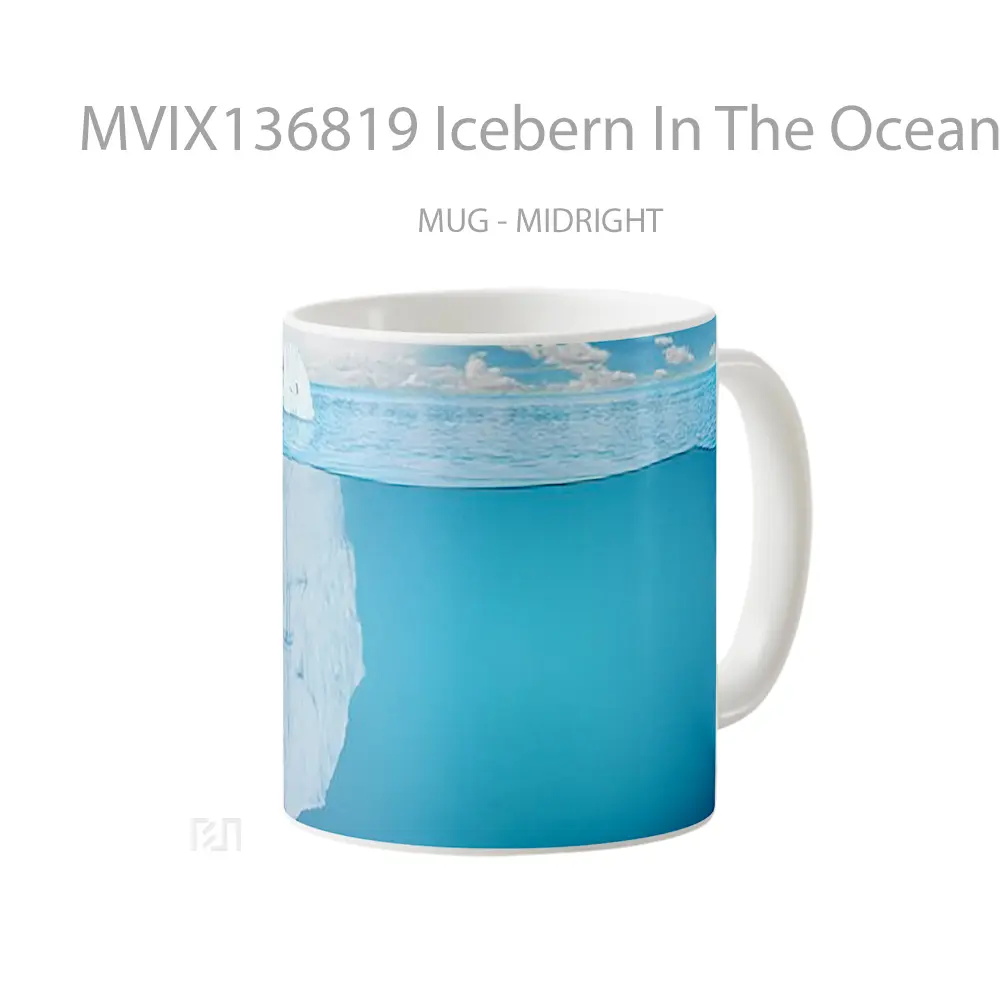 Mug Icebern In The Ocean Gelas Pemandangan Alam - All-side / Desain