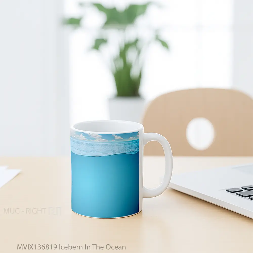 Mug Icebern In The Ocean Gelas Pemandangan Alam - All-side / Desain