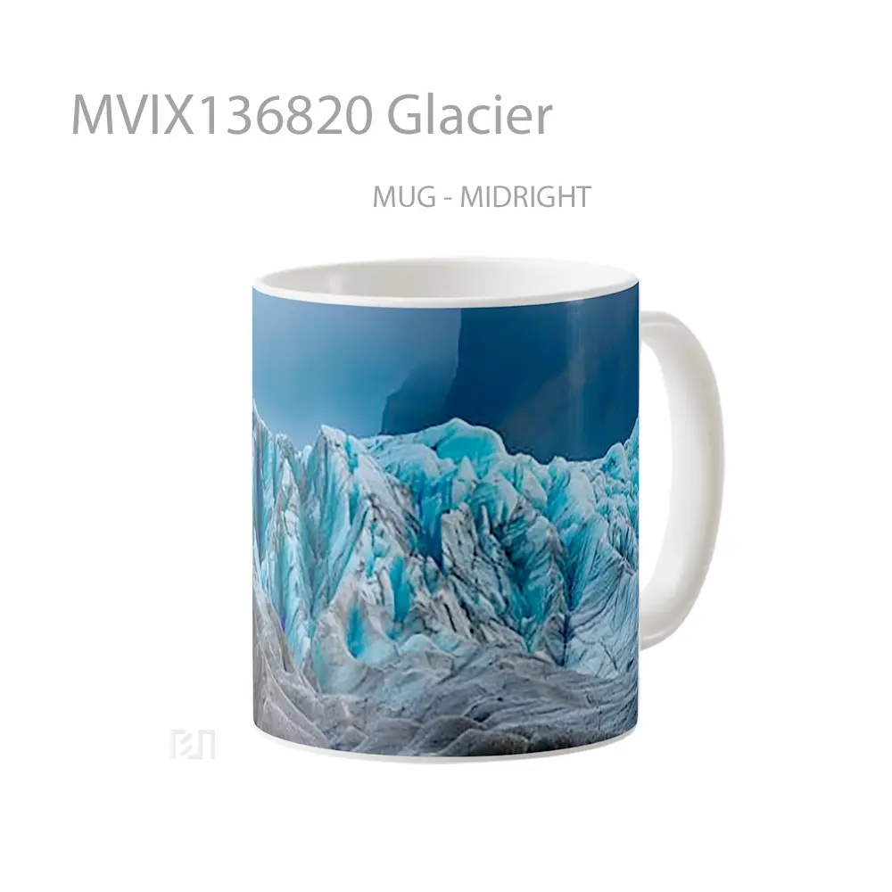 Mug Glacier Gelas Keramik Unik - All-side / Desain