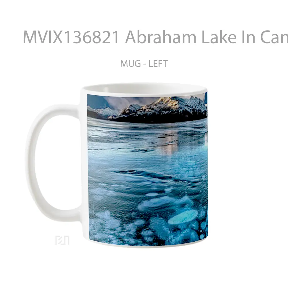 Mug Abraham Lake In Canada Gelas Pemandangan Alam - All-side / Desain
