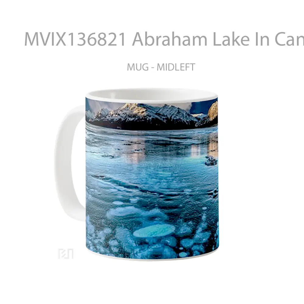 Mug Abraham Lake In Canada Gelas Pemandangan Alam - All-side / Desain