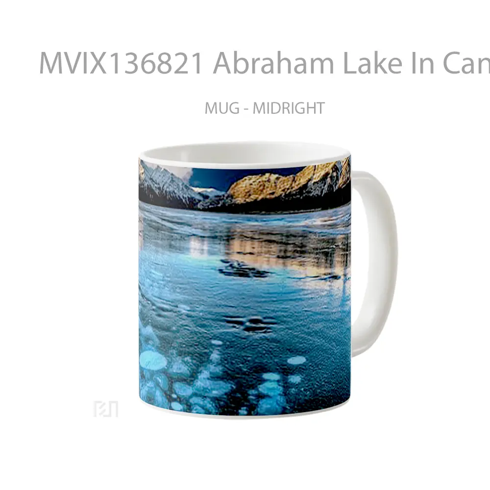 Mug Abraham Lake In Canada Gelas Pemandangan Alam - All-side / Desain