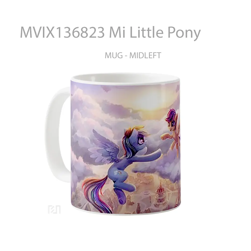 Mug Mi Little Pony Gelas Keramik Unik - All-side / Desain