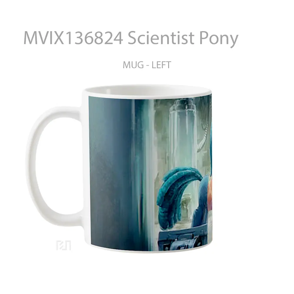 Mug Scientist Pony Gelas Keramik Unik - All-side / Desain