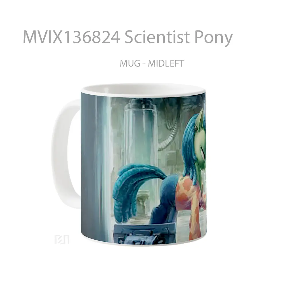 Mug Scientist Pony Gelas Keramik Unik - All-side / Desain