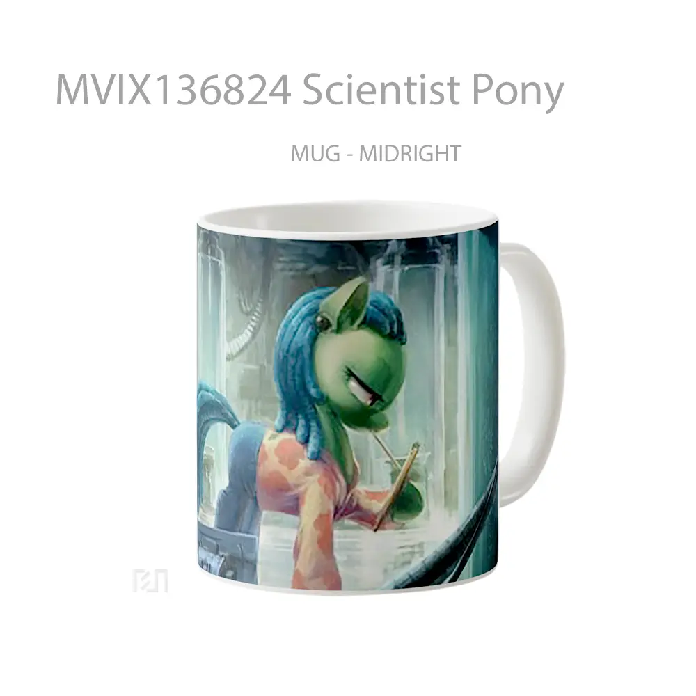 Mug Scientist Pony Gelas Keramik Unik - All-side / Desain