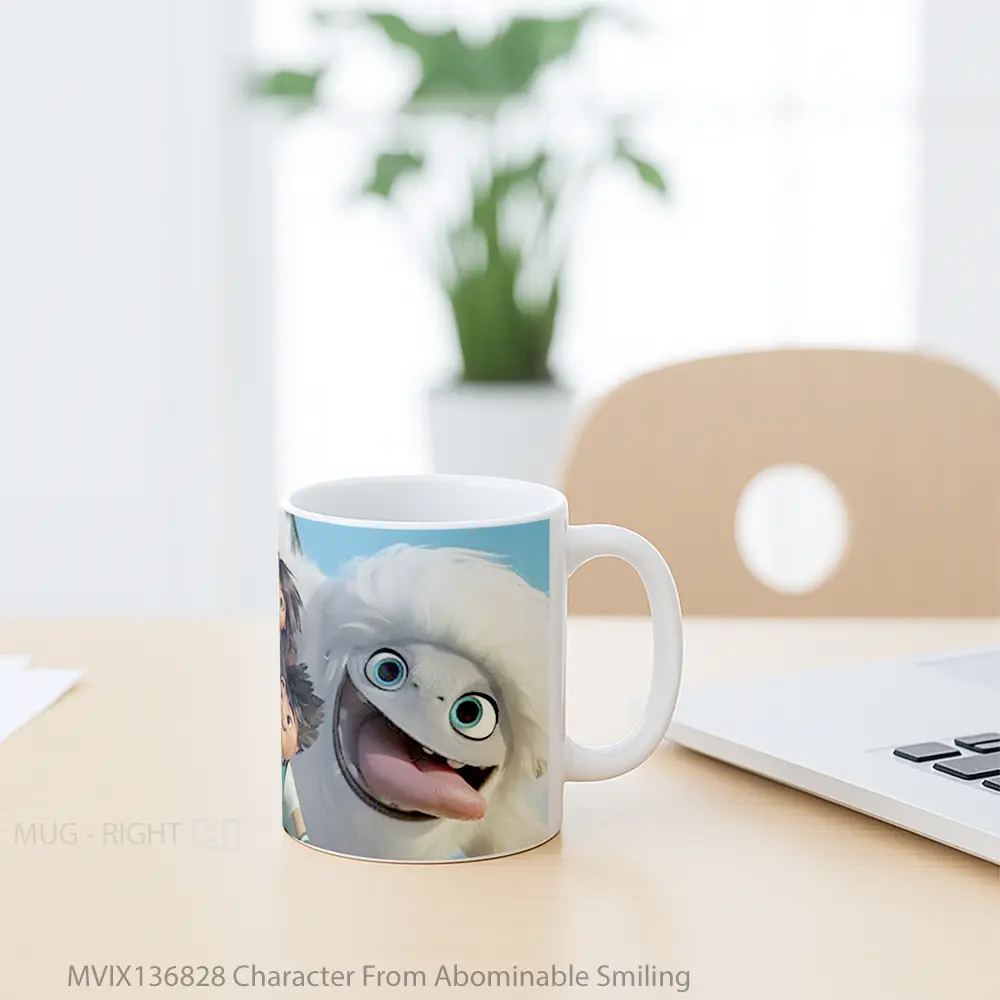 Mug Character From Abominable Smiling Gelas Keramik Unik - All-side / Desain