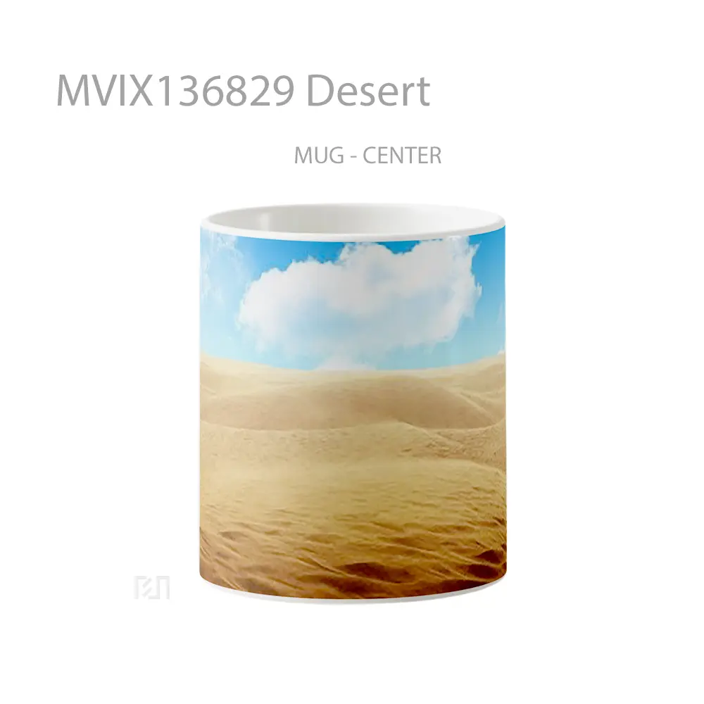 Mug Desert Gelas Pemandangan Alam