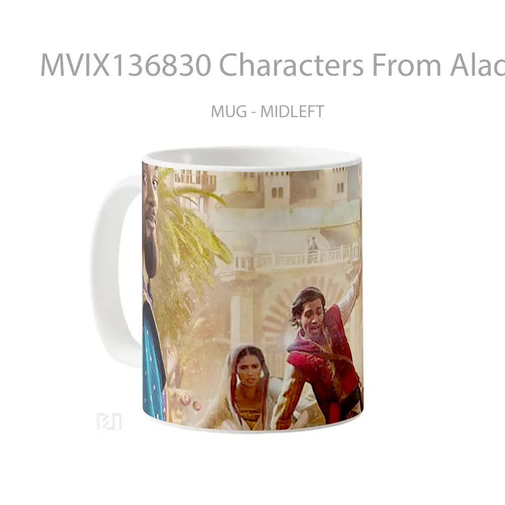 Mug Characters From Aladdin V2 Gelas Keramik Unik - All-side / Desain
